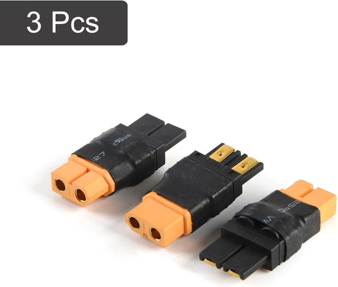 YXQ 3Pcs Compatible with TRX Male to XT60 Female Connector RC Wireless Charger Adapter LiPo......