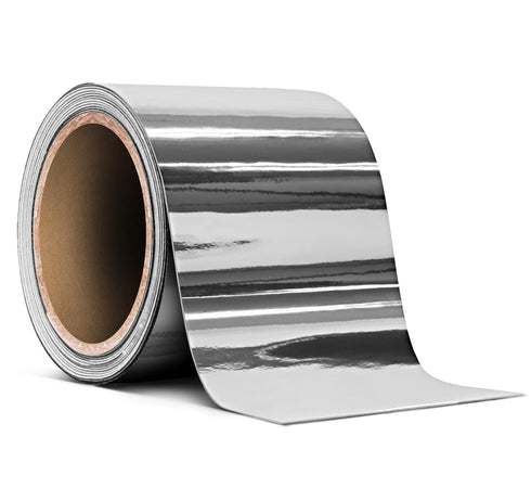 VViViD Gloss Silver Chrome Air-Release Vinyl Adhesive Tape Roll (3 Inch x 30ft)...