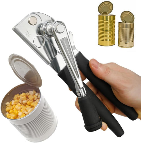 Crank Can Openers Manual,Heavy Duty Commercial Swing Away Can Opener with Rubber-coated Handles...