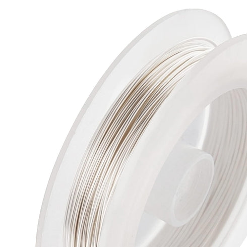 BENECREAT 20 Gauge Wire Jewelry Silver Copper Wire Tarnish Resistant Beading Wire for Craft Jewelry Making, Wreaths, Weaving, Pendant Wrapping, 33...