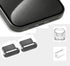 Mizi [2 Pack USB-C Metal Anti Dust Plug Cover, Protect Charging Port from Dust and Moist with Storage Box and Cable Clip Holder for iPhone 15, 15 ...