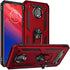 Military Grade Drop Impact for Motorola Moto Z4 Case,Moto Z4 Play Case 360 Metal Rotating Ring Kickstand Holder Magnetic Car Mount Armor Heavy Dut...