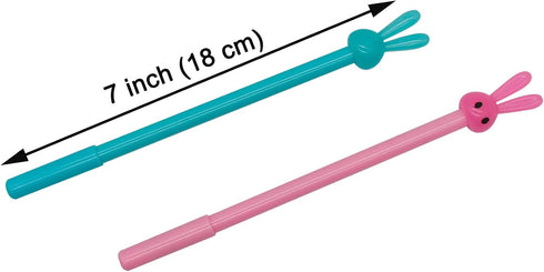 Maydahui 36PCS Cute Rabbit Rollerball Pen Cute Cartoon Animal Pens Black Gel Ink Pens for Office School Home...
