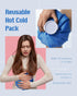 Ice Pack Bags for Injuries Reusable, Ice Bag Reusable 3 Packs Hot Water Bag for Pain Relief, Hot & Cold Therapy Cold Pack, Leak-Proof Elastic Ice ...