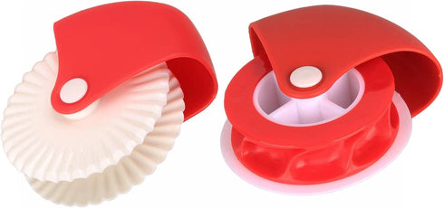Pastry Wheel Decorator and Cutter, Beautiful Pie Crust, Set of 2...