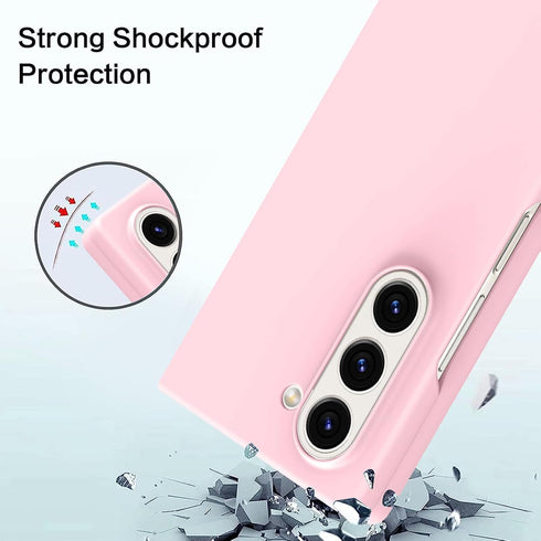 tharlet Compatible with Samsung Galaxy Z Fold 6 Case, Slim Fit Full Body Protection Case for Women Girls, Ultra Thin Hard PC Back Anti Scratch Cov...
