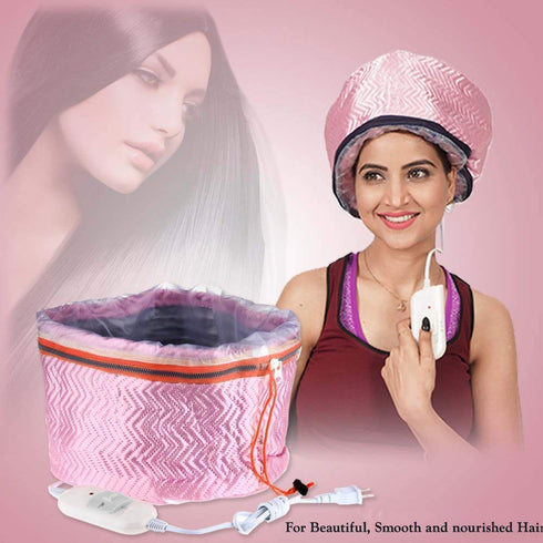 MELVIS Hair Care Thermal Head Spa Cap Treatment with Beauty Steamer Nourishing Heating Cap, Spa Cap For Hair, Spa Cap Steamer For Women (PINK)...