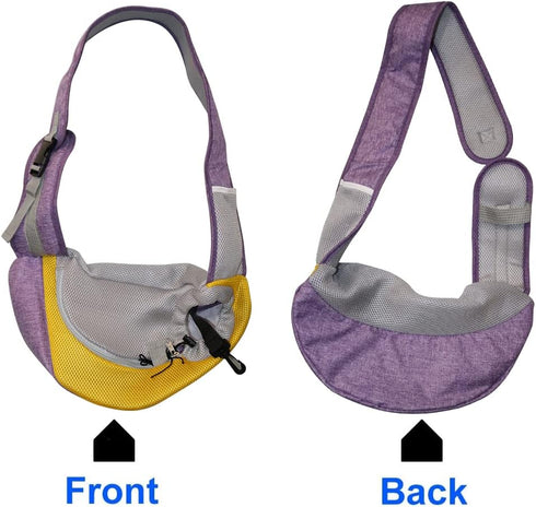 FEimaX Pet Dog Sling Carrier Puppy Pet Slings Bag for Small Dogs Cats Satchel Carriers Breathable Mesh Hand Free with Adjustable Strap Doggie Cros...