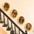 iLAND Miniature Dollhouse Accessories, 4 Dollhouse Picture Frames Set w/Printed Paintings (Golden Color)...