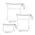 ALVABABY 3pcs Baby Cloth Diaper Wet/Dry Bags|Waterproof Reusable with Two Pockets|Travel, Beach, Pool, Daycare, Soiled Baby Items,Yoga?Gym Bag for...