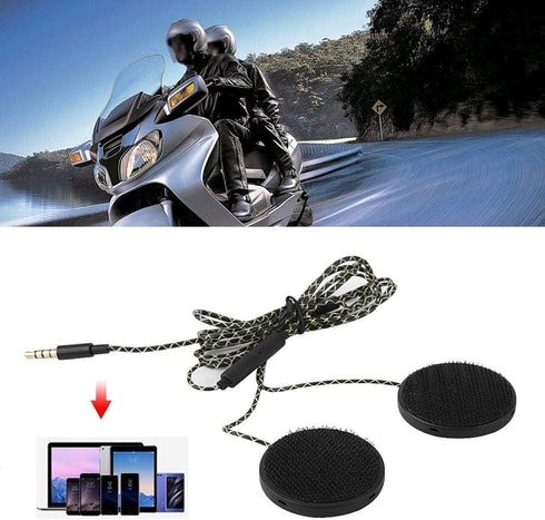 Motorcycle Helmet Headset Motorcycle Headphones, Universal Racing Helmet Speakers for Motorcycle, Wired Helmet Sports Headset Helmet Earphone with...