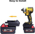 ML18DL Battery Adapter Compatible with Dewalt 20V Cordless Tools, Adapter Compatible with Milwaukee 18V M18 Battery to Replacement for Dewalt 20V ...
