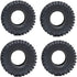4 pcs 1.0 Tires Rubber Crawler Tires with Foam 55 * 23mm for 1/24 RC Crawler Car Axial SCX24 90081 AXI00001 AXI00002 Upgrade Tyres?Black...