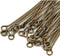 400pcs 22mm Eye Pins (Wire 0.8mm/0.03 inch/20 Gauge) Antique Bronze Plated Brass for Jewelry Beading Craft Making CF153-22...
