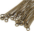 400pcs 22mm Eye Pins (Wire 0.8mm/0.03 inch/20 Gauge) Antique Bronze Plated Brass for Jewelry Beading Craft Making CF153-22...
