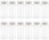 Set of 12Pcs Empty Plastic Spice Jars, 3.3 Fluid Ounces/100ml Spice Containers for Storing BBQ Seasoning Salt Pepper,Glitter Shakers Bottles (Whit...