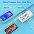 10-Port USB Wall Charger Station with Rapid Charging Auto Detect Technology Safety Guaranteed Family-Sized USB Ports for Multiple Devices Smart Ph...