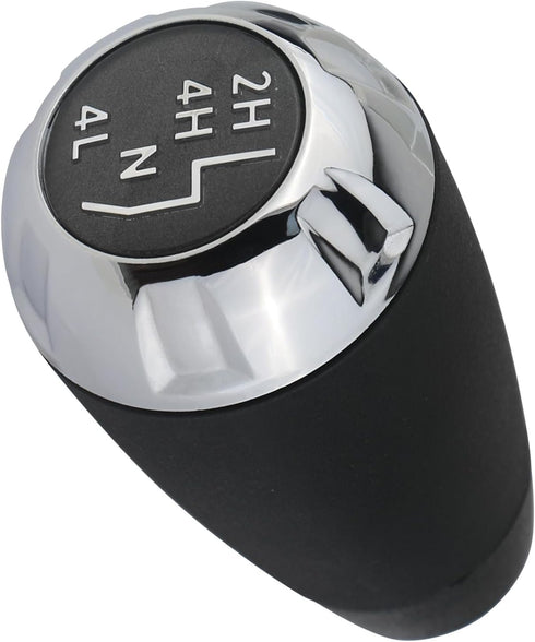 APPERFiT Transfer Case Shift Shifter Knob for Automatic/Manual Transmission Chrome Trim Compatible with Jeep Wrangler JK 4WD 2011 2012 2013 2014 2...