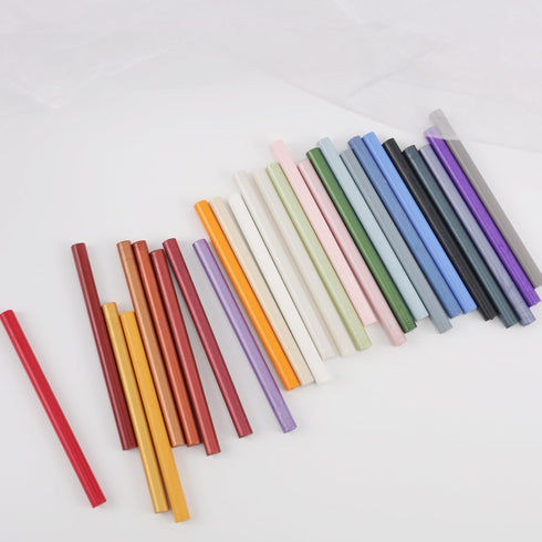 Pine Green Wax Seal Sticks, ONWINPOR 20pcs Glue Gun Wax Sealing Sticks for Wax Seal Stamp, Wedding Invitations, Envelope Letter Sealing (Dark Gree...