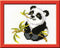 Riolis Panda Counted Cross Stitch Kit, 7" by 6"...