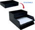 Amazon Basics Rectangular Plastic Desk Organizer, Accessory Tray, Black...