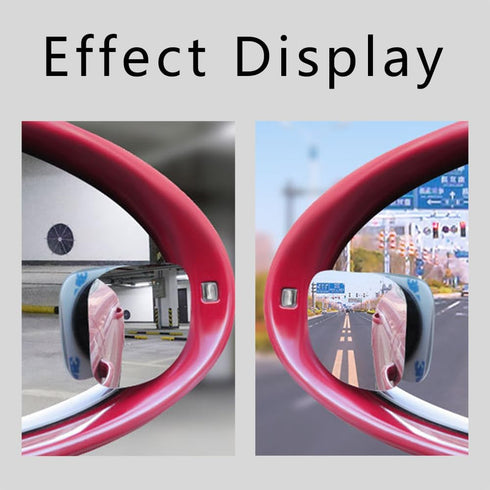 2PCS Car Blind Spot Mirror, 360 Degree Adjustabe HD Glass Blind Spot Mirrors, Fan-Shaped Automobile Rear Blind Spot Mirror Car Exterior Accessorie...