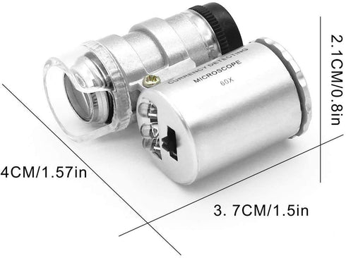 Diamond Tester Pen, Professional Jewelry Diamond Tester with 60X Jewelry Loupe Magnifier, Diamond Selector for Novice and Expert (Non-Rechargeable...