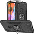 for Samsung A11 Phone Case with Screen Protector, Hard Rubber Bumper with 360° Rotation Ring Kickstand Cases for Samsung Galaxy A11 (Black)...