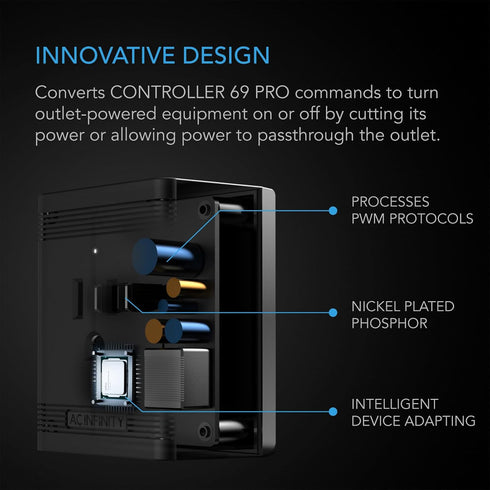 AC Infinity UIS Control Plug, Socket Adapter to Connect UIS Smart Controllers to Outlet Devices......