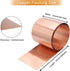 ELECTRAPICK Copper Flashing,28 Gauge(0.3mm) Thickness, 2in x 5ft, 99.95% Pure Copper Sheet Roll, Roofing Metal Flashing Roll for Contractors DIY P...