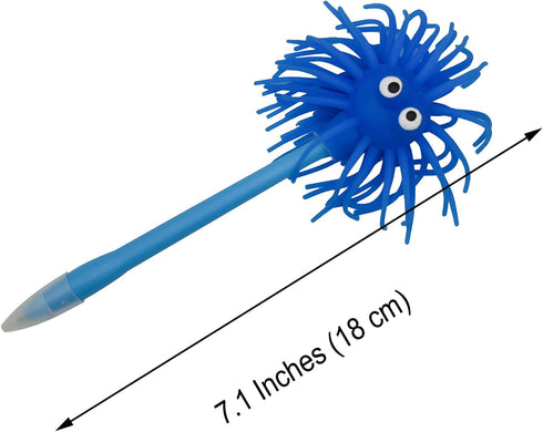 12PCS Cute Sea Urchin Pens Funny Monster Ballpoint Pens Soft Rubber Pen Novelty Animal Pens For School Christmas Easter Office Party....