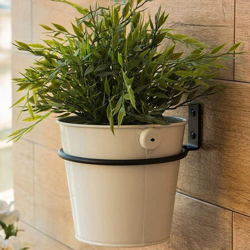 2pcs Flower Pot Storage Rack Outdoor Planter Pots Outdoor Hooks Outdoor Pots Metal Organizer Shelf Indoor Plant Pots Flowerpot Wall Hanger Wall Mo...