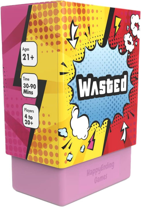 Wasted - The Party Game by Happy Ending Games - Gaming Cards - Board Game of Dares (Spanish Version)...
