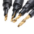 1/4 inch Hex Shank Countersink Drill Bit Power Tools Accessories for Plastic Metal Woodworking Tool by Power Drill 4Pcs/Set #6#8#10#12 (Gold)...
