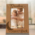 KATE POSH - Grandma I Love You to the Moon and Back Engraved Natural Wood Picture Frame, Mother's Day Gifts for Grandma, Birthday Gifts for Grandm...