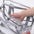 SxoSyo Clear Makeup Bags Large Travel Toiletry Bag for Women Transparent Cosmetic Bags with Handle Bathroom Organizer Bag PVC Tote Zipper Handbag ...