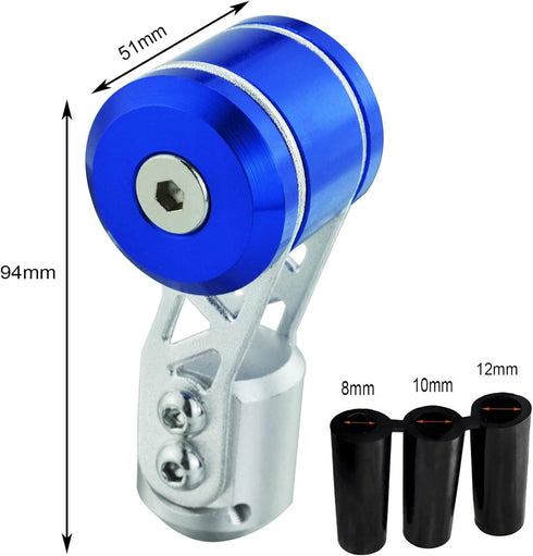 Lunsom Gear Stick Shift Knob, Metal Shifting Knob Aluminium Alloy Stick Shifter Handle Head Type T Gear Knob Fit Most Auto Manual Transmission Veh...