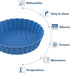 Webake 8 Pack Silicone Tart and Pie Molds, 5 Inches Silicone Round Mold Individual Small Fluted Cake Pans Mini Quiche Tart Pans for Baking...