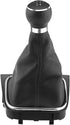 Qiilu 5 Speed Car Gear Shift Knob Boot Gearstick Gaiter Kit Manual/Auto Gear Shifter Boot Cover Replacement for Golf 6 MK5 MK6 2005-2014...