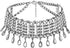 YERTTER Vintage Boho Full Rhinestones Necklaces Tassel Jewelry Set Layered Pendant Statement Chunky Chain Necklace for Women...