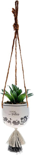 Karma Hanging Succulent Pot Good Vibes...