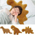 Dino Chicken Nugget Plush Toy - 45cm Large Soft Stuffed Dinosaur Pillow, PP Cotton-Filled Animal Shape Toy, Cute Plushies for Kids, Play and Decor...