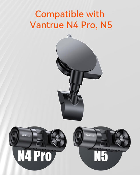 VANTRUE N5, N4 Pro Dash Cam GPS Receiver Module Type C USB Port Car Suction Cup Mount for Windows and Mac...