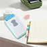 Tab Punch Handheld Folder Punch Loose Leaf Separator Label Punch Craft Paper Punch Cutter Puncher for Classification File, Round...