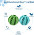Chew Toy Balls 2pack Interactive Dog Treat Dispensing Ball Rubber Dog Puzzle Toy Chewing Toys for Boredom and Brain Stimulating Game Puppy Teethin...