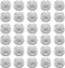 30Pcs Wire Cube Connectors Plastic Grid Cube Organizer Connector for Modular Closet Storage Organizer & Wire Shelving (White)...