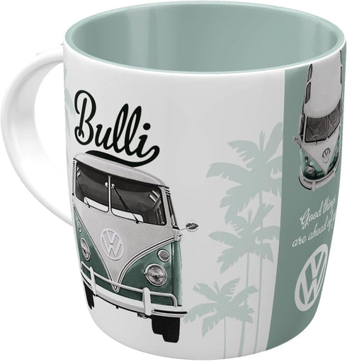 Nostalgic-Art Retro Coffee Mug, VW Good things are ahead of you – Bus gift idea, Large Ceramic Cup, Vintage Design, 11.2 oz...