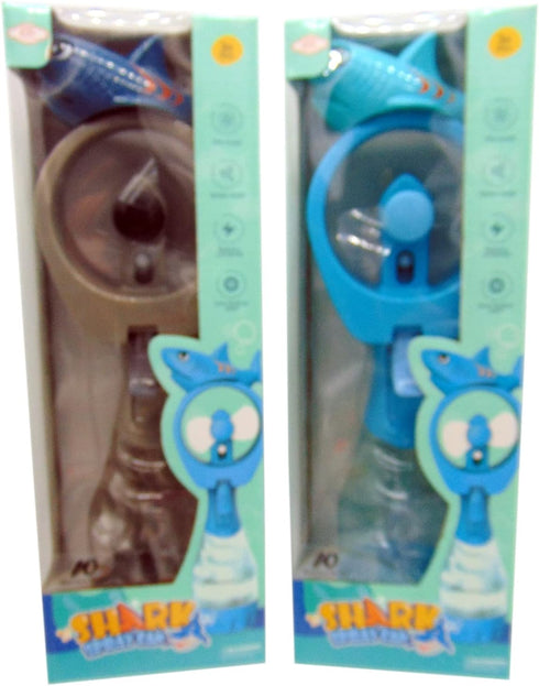 Shark Misting Spray Bottle Fan Kids Personal Cooling Mist Portable Handheld Humidifier Powered Fans with Mist for Boys or Girls, Set of 2...
