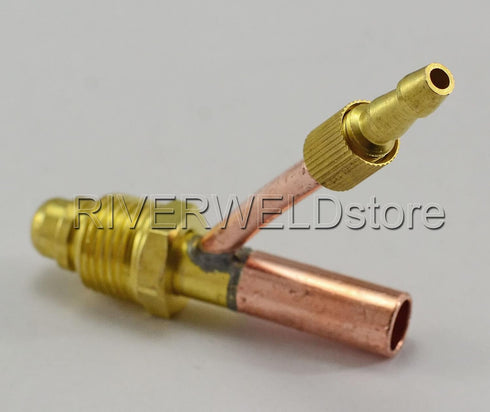 RIVERWELD Cables and Gas (Water) Separate Cable Connector Fitting for TIG Welding Torch (5/8"-18 Male WP26)...