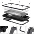 iPhone 11 Case, Aluminum Metal Case with Silicone Frame - Water Resistant Shockproof Heavy Duty Tempered Glass Screen Protector Dual Layer Protect...